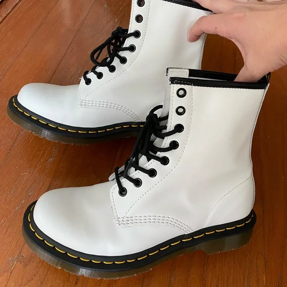 White Doc Martens NWOT - Picture 3 of 8